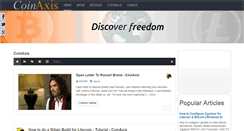 Desktop Screenshot of coinaxis.com